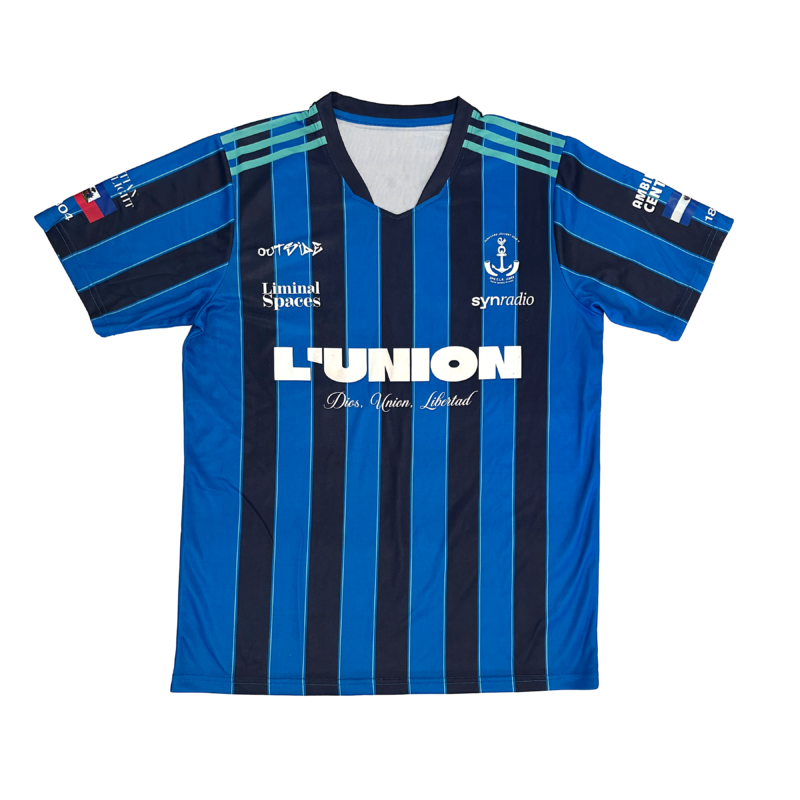 L'UNION Haiti Salvador Soccer Jersey, Haitian Spotlight, Ambiente Central, Junkyard Jouvert, Outside, Syn Radio, Liminal Spaces